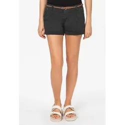 Sublevel Damen Kurze Hose Stretch-Shorts mit Flecht-Gürtel von Sublevel