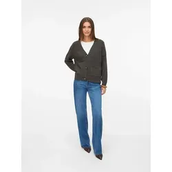 VERO MODA VMBOOM Strickjacke - Damen Strickjacke mit Langarm, ideal als modische Schicht für kühle Tage. Hergestellt aus 53% recyceltem Polyester für eine nachhaltige Wahl.