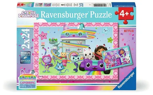 Ravensburger 04112 Bereit zu feiern! Puzzle Teileanzahl 2x24