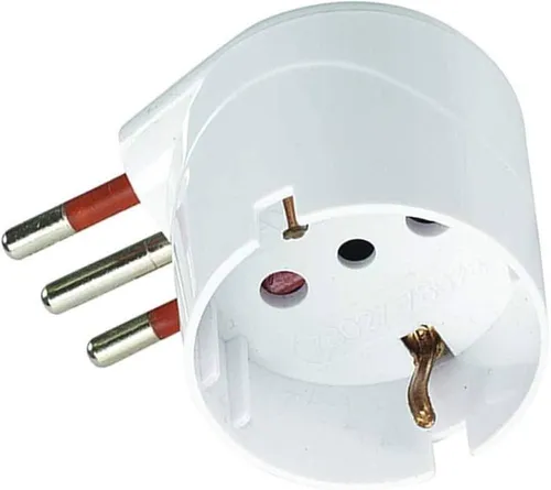 DOMÄSISCHES ADAPTER SCHUKO 10A 250V UNIKA WEISS SERIE RS78027