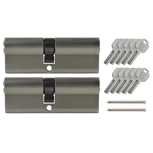 2x Profilzylinder 95 mm 45/50 gleichschließend inkl. 10 Schlüssel