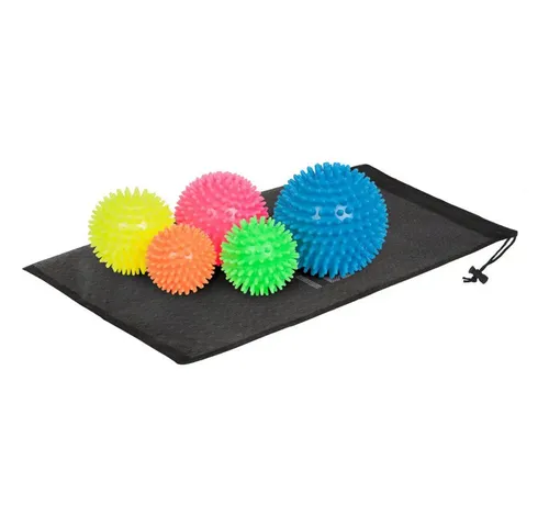 Sport-Knight® Massageball Massage Igelbälle, verschiedene Größen, für Triggerpunktmassage, Massage-Set, Einzeln, 5er Set inklusive Aufbewahrungstasche oder Einzeln wählbar