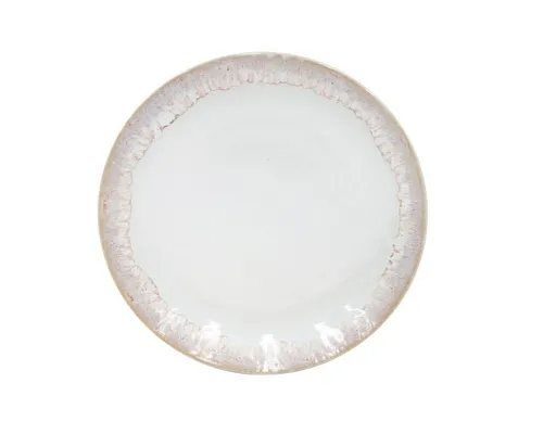 Costa Nova Frühstücksteller Taormina Weiß Salat/Dessert/Frühstücksteller, 21,6 cm, Casafina, (1 St), Hohe Brenntemperaturen, porenfrei hygienisch, wärmeschockbeständig