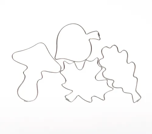 Pilz, Ahorn, Linde, Eiche, 4er Set  Ausstecher Ausstechform Blätter, Blatt