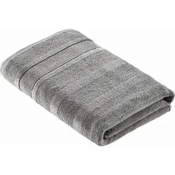 Cawoe Duschtuch Noblesse2 Uni, Graphit in grau von CAWÖ