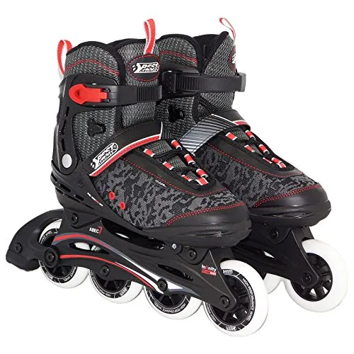 BEST SPORTING Inline Skates, Größe verstellbar mit ABEC 7 Carbon Kugellager, Inliner für Teenager und Erwachsene, Größe: 37-38
