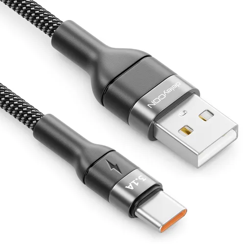 1,5m USB-C Ladekabel Datenkabel 3.1A Schnellladekabel USB-A auf USB-C PC Handy