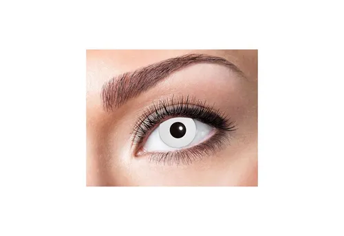 feiermeier Motivlinsen One Week Motiv Kontaktlinsen 'White Zombie', Weiß