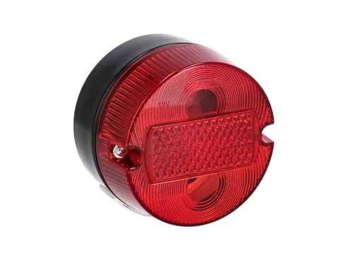 Rücklicht rund komplett, Ø100mm, mit Kennzeichenbeleuchtung - für Simson S50, KR