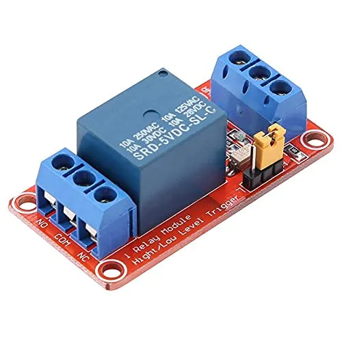 12V Relaismodul 1-Kanal Optokoppler Relaismodulplatine mit Low/High Trigger für 12V Steuerung Automatisierungssysteme 24/7 Betrieb kompatibel mit und