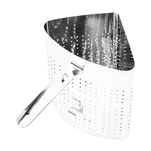 NISBETS Vogue Edelstahl Pasta-Kochkorb, Silber, Größe: 233(H)x210(B)x325(T)mm zum Aufnehmen, Kochen und Abtropfen von Nudeln oder Blanchieren von Gemüse, für gewerbliche Restaurants und private Küchen