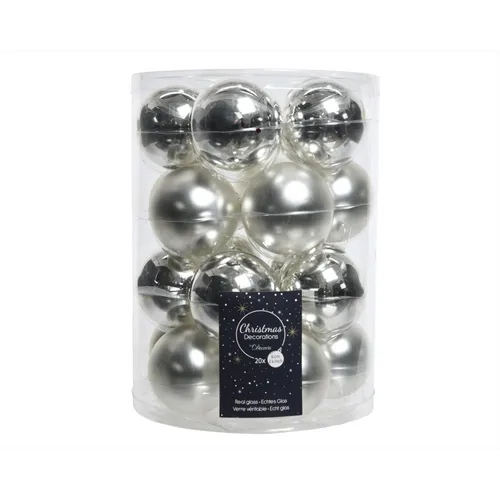 Stück Christbaumkugeln aus Glas 6 cm 20 - 20 hochwertige Weihnachtskugeln, ideal für festliche Dekoration und langlebig