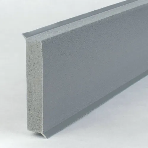 PROVISTON Sockelleiste Hartschaum PVC | 12 x 60 x 2500 mm | Weiß | Kunststoff