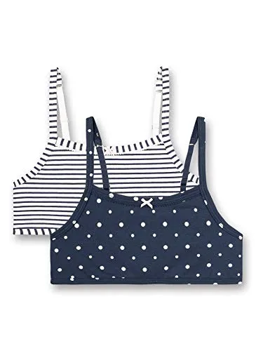 Sanetta Mädchen Bustier im Doppelpack, Nordic Blue von Sanetta