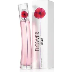 KENZO Flower by Kenzo Cherry Poppy Eau de Parfum 50 ml - Eau de Parfum für Frauen, inspiriert von japanischer Konditorkunst, mit 91% natürlichen Inhaltsstoffen und einem fruchtig-blumigen Duft aus Schwarzer Kirsche und Rosa Damascena.