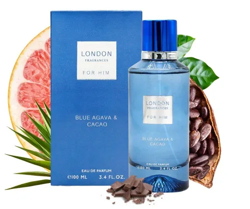 Eau de Parfum London Fragrances For Him Blue Agava Cacao 100 ml