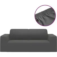Produktbild vidaXL Stretch Sofahusse 2-Sitzer Anthrazit
