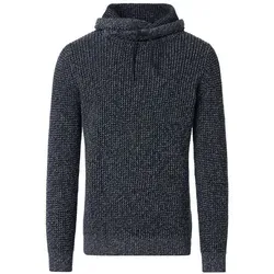 CASAMODA Pullover uni - Herren Strickpullover in Dunkelblau, Gr. XL - Herren-Pullover aus 97% Baumwolle für hohen Tragekomfort. Der modische Snoodkragen und das klassische Design machen ihn zur perfekten Wahl für jeden Look.