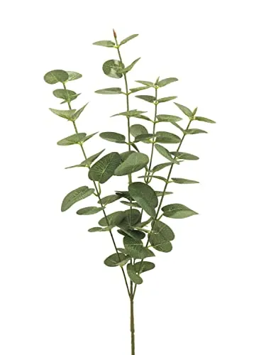 artplants.de Künstlicher Zweig Eukalyptus MINJIA, grün-grau, 65 cm - Eukalyptuszweig künstlich