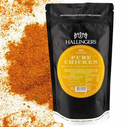 Hallingers Gewürz-Mischung BBQ-Rub Marinade für Geflügel perfekt zum Würzen & Grillen - Made in Germany
