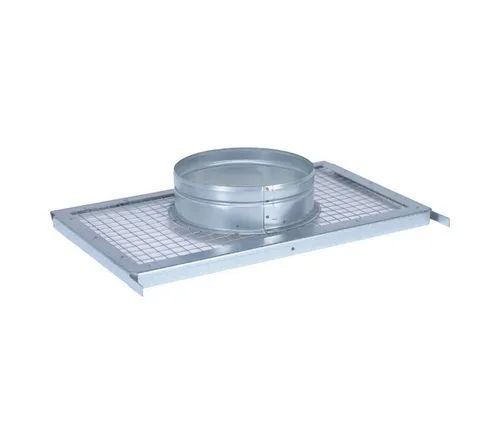 Subtiel Lüftungsgitter Lüftungsrohr-Adapter für Open Air 1/3 - Praktischer Lüftungsrohr-Adapter für Open Air 1 und 3. Sorgt für eine dichte Verbindung zu Aluflexrohren und schützt das System vor groben Partikeln. Ideal für effiziente Luftleitung in Ihrem Kamin-Setup.