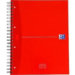OXFORD Office Essentials Collegeblock DIN A4+ Liniert Spiralbindung Karton Farbig sortiert Perforiert 240 Seiten 120 Blatt