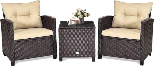 GOPLUS 3er Set Sitzgruppe