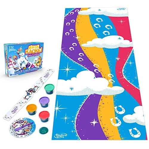 Hasbro Ach du Kacke: Einhorn-Edition, lustiges Kinderspiel, Multicolor[Exklusiv bei Amazon]