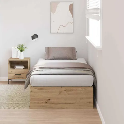 Maison Exclusive Aufbewahrungsbettgestell Artisan-Eiche 100 x 200 cm