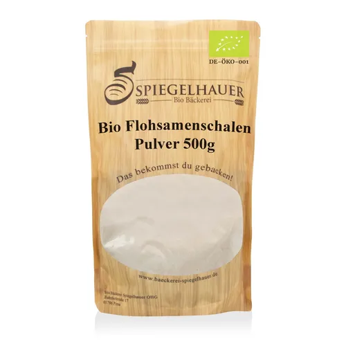 Bio FlohsamenschalenPULVER 500 g Flohsamen Schalen gemahlen