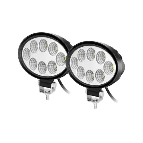 WELLIT 2x 24w Oval Led Arbeitsscheinwerfer Scheinwerfer 12v 24v Offroad Arbeitslampe Led Arbeitslicht IP68 Traktor Auto SUV Moto