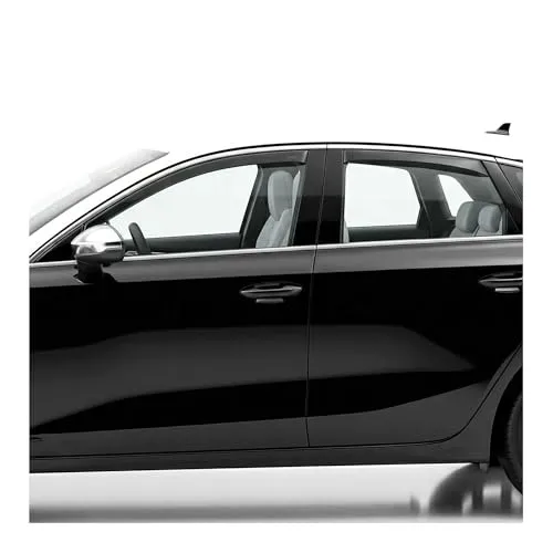 OMAC Lüftungsgitter Windabweiser für Audi A3 8Y Sportback 2020-2025 - Lüftungsgitter, aerodynamisch und waschstraßenfest. Einfache Montage ohne Bohren, reduziert Windgeräusche und verbessert den Fahrkomfort.