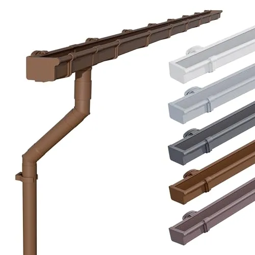 INEFA Dachrinnen Set Gartenhaus, NW68 in braun von INEFA