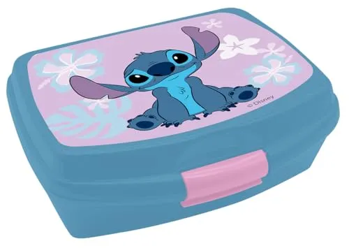 Brotdose Stitch Simply 600ml PP | Brotbox | Jausenbox | Snackbox | Disney | Kindergarten, Bunt