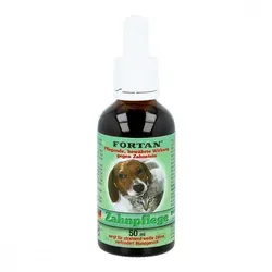 Fortan Zahnpflegemittel für Tiere - 50 ml, unterstützt die Zahngesundheit von Haustieren und sorgt für optimale Mundhygiene