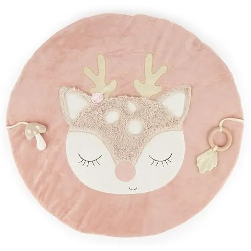 Bieco Krabbeldecke Reh gepolstert - Kuschelplatz für kleine Entdecker - Spielbögen: Die gepolsterte Krabbeldecke von Bieco bietet einen weichen, sicheren Platz zum Spielen und fördert durch Activity-Elemente die Sinne Deines Kindes.
