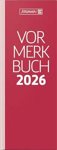 BRUNNEN Vormerkbuch Mod. 785 2026 | 108×297 mm, Papier, rot