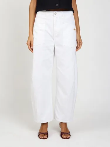 GANG Relax-fit-Jeans 94ODINA O-Shape in Vintage White Wash in weiß von GANG