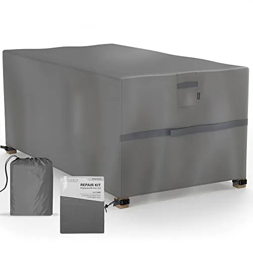 SANZARO Abdeckung Gartenmöbel Winterfest - 600D Oxford mit RipStop-Technologie, Schwerlast 320g, Reißfest & UV-Beständig, Schutzhülle für Gartentisch Sitzgruppe Balkonmöbel - 170x94x70cm