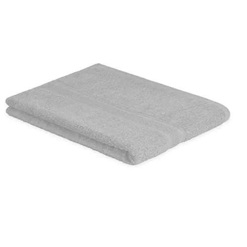 EXKLUSIV HEIMTEXTIL Frottier Handtücher Duschtuch 70 x 140 cm Silber 500 g