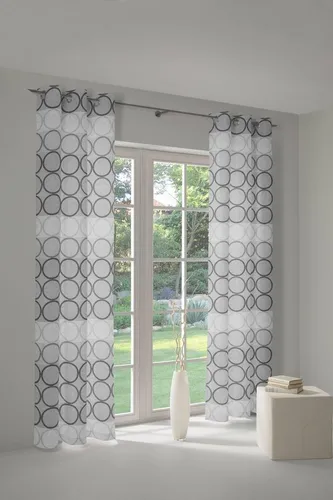 Wirth Vorhang Zirbello (1 St), Ösen, blickdicht, Jacquard