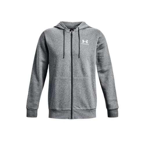 Under Armour Men's UA Essential Fleece Full-Zip Hoodie - Sportjacke aus weichem Fleece für optimale Wärme und Komfort, ideal für Sport und Freizeit.