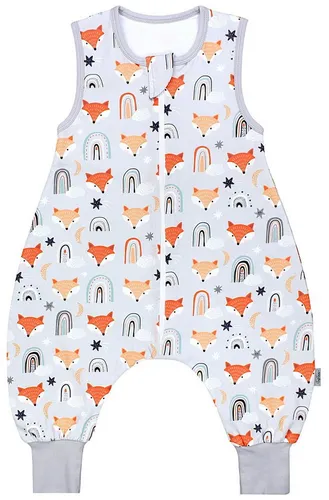 TupTam Babyschlafsack mit Füßen 0.5 TOG unwattiert - Schlafsäcke für Kleinkinder, atmungsaktiv und OEKO-TEX-zertifiziert für optimale Temperaturregulierung und Bewegungsfreiheit im Schlaf.