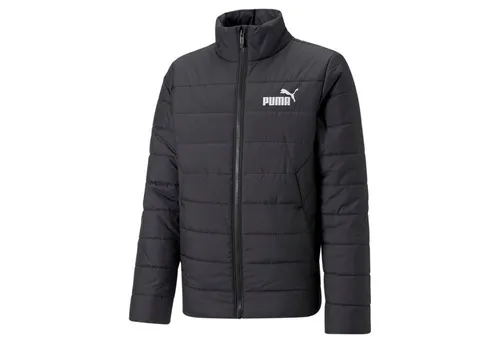 Puma Essentials Padded Jacke Schwarz 7-8 Years - Sportjacke für Jungen, aus 100 % recyceltem Material, wasserabweisend und mit WarmCELL-Technologie für optimale Wärme und Schutz bei kühlen Wetterbedingungen.