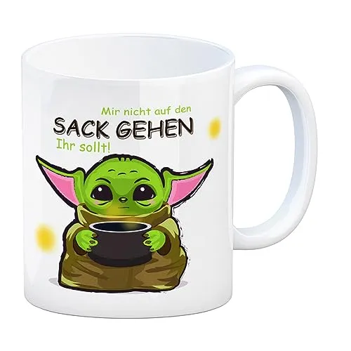 Science-Fiction Kaffeebecher mit Spruch nicht auf den Sack gehen ihr sollt Perfekt für das Büro Sterne Tasse Galaxy Kaffeetasse Arbeit Chef