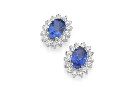 Smart Jewel Paar Ohrstecker elegant in blau von Smart Jewel