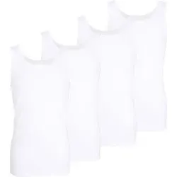 GÖTZBURG Herren Tank-Top 4er Pack - Unterhemden aus 100% Baumwolle, weich und geschmeidig, ideal für ein angenehmes Tragegefühl unter Hemden oder Shirts.