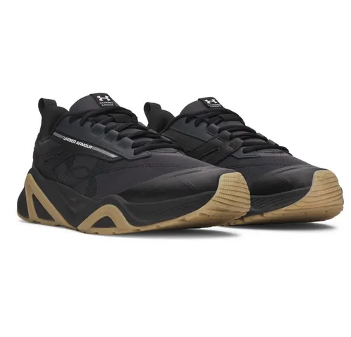 Under Armour UA Changed Commit Herren Sportschuh in Anthracite Black, Größe 46 - Robuster Sportschuh mit Charged Cushioning® für exzellente Dämpfung. Flexkerben sorgen für Bewegungsfreiheit. Ideal für dein Training!