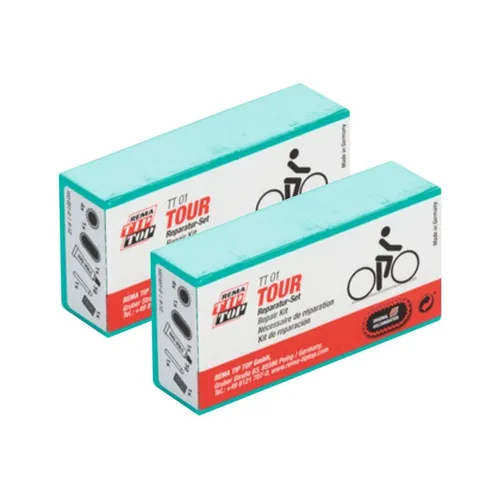 W01230103 Rema TIP-TOP TT01/05 - 7 o. 9-teilig - Fahrrad Flickzeug Reparaturset (2 x TT01)