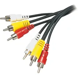AVK 201 - Cinch Kabel, 3x Cinch Stecker, 1,5 m